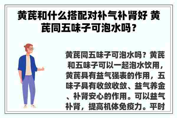 黄芪和什么搭配对补气补肾好 黄芪同五味子可泡水吗？